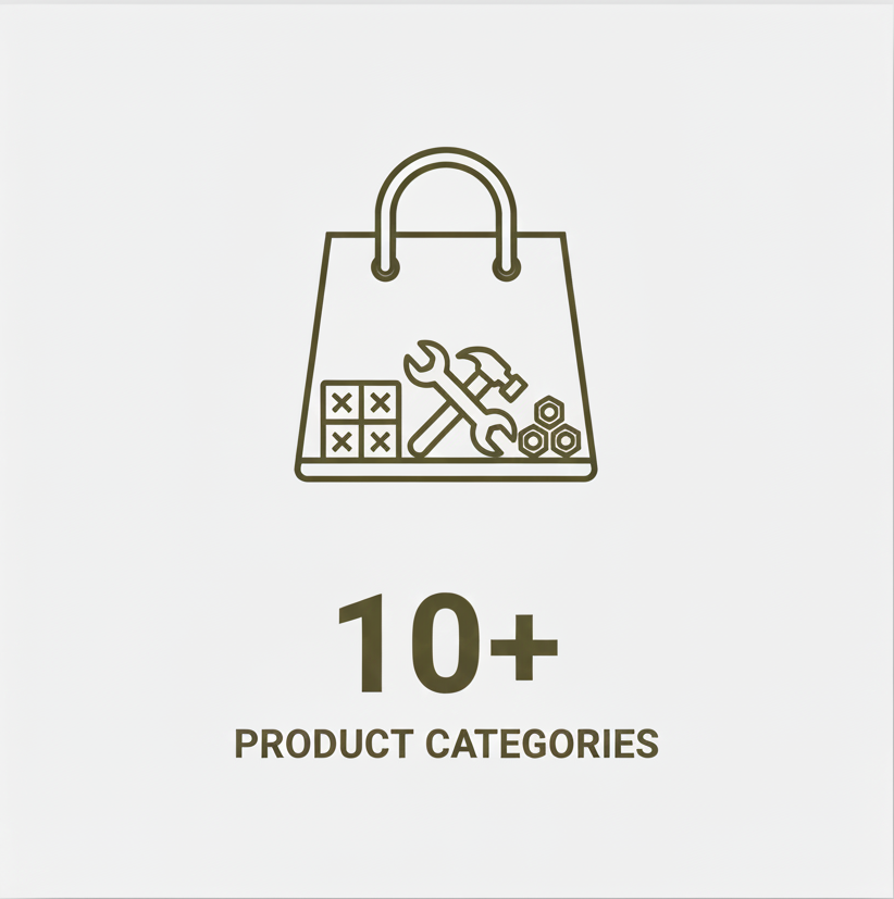 Sourcing partner offering 10+ product categories including flooring and building supplies — India-made, retailer-ready solutions for DIY markets.